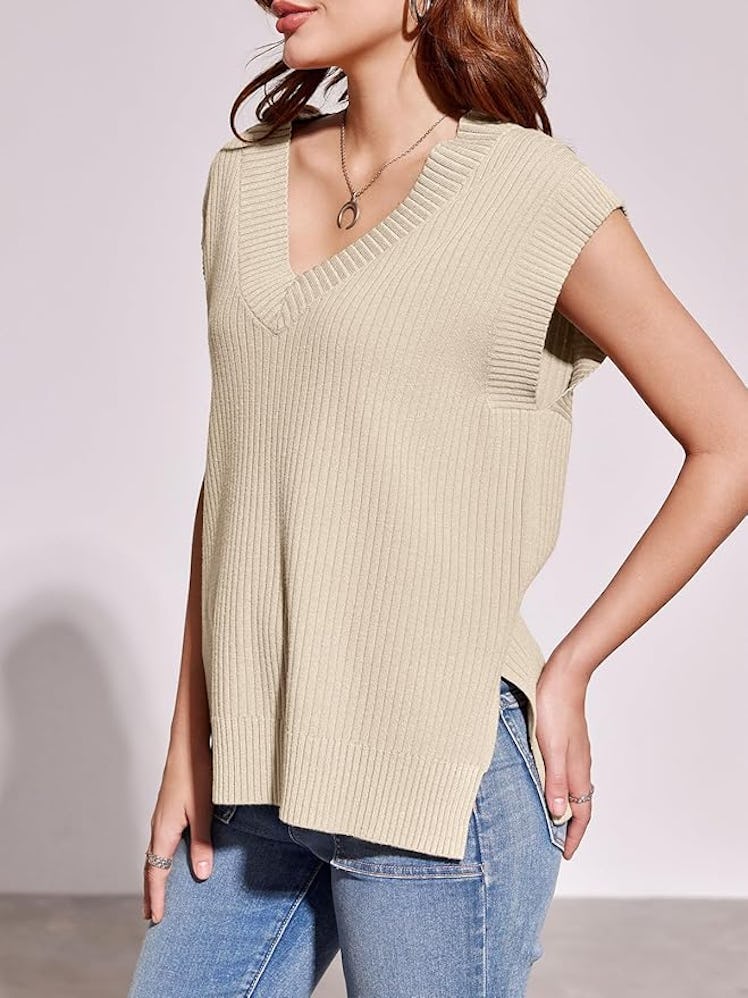 Saodimallsu Oversized Sweater Vest 